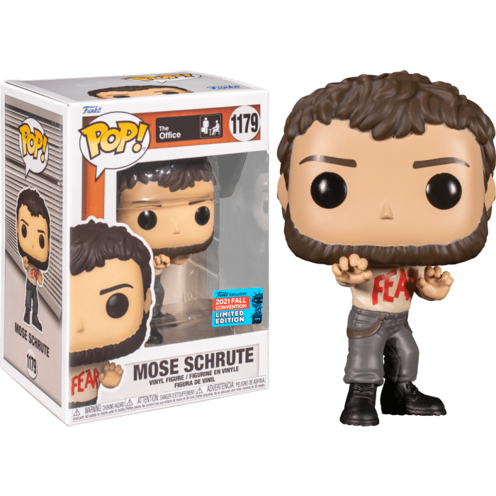The Office - Mose Schrute with FEAR Shirt Pop! Vinyl Figure (2021 Fall Convention Exclusive)