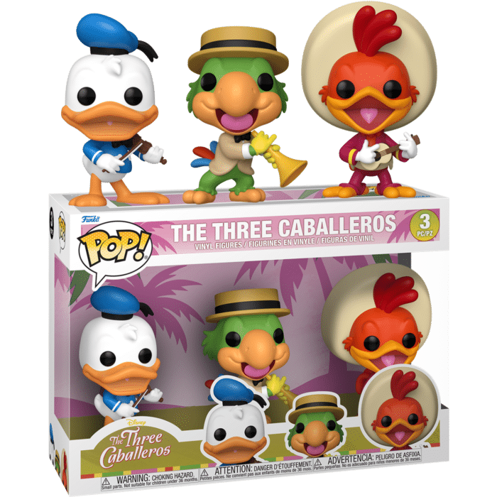 The Three Caballeros - Donald Duck, Jose Carioca & Panchito Pop! Vinyl Figure 3-Pack