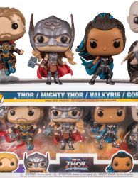 Thor 4: Love and Thunder - Thor, Mighty Thor, Gorr & Valkyrie Pop! Vinyl Figure 4-Pack