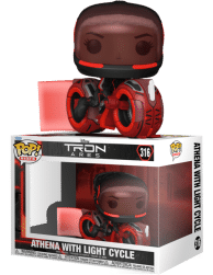 TRON: Ares - Athena with Light Cycle Pop! Rides Vinyl Figure
