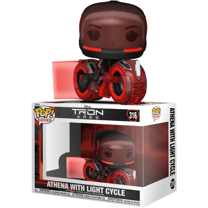 TRON: Ares - Athena with Light Cycle Pop! Rides Vinyl Figure