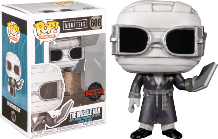 Universal Monsters - The Invisible Man Black & White Pop! Vinyl Figure (RS)