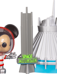 Walt Disney World - Mickey Mouse with Space Mountain 50th Anniversary Pop! Town Vinyl Figure