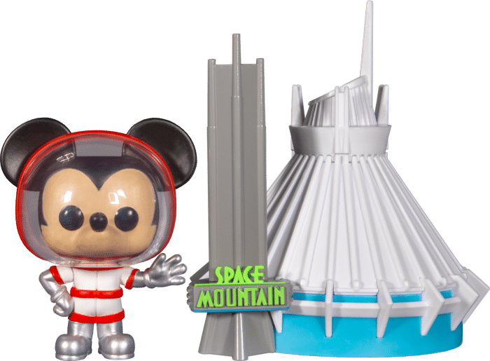 Walt Disney World - Mickey Mouse with Space Mountain 50th Anniversary Pop! Town Vinyl Figure