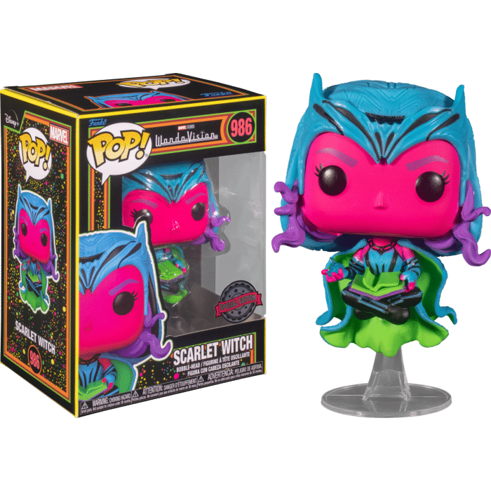 WandaVision - Scarlet Witch with Darkhold Book Blacklight Pop! Vinyl Figure