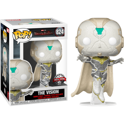 wandavision-the-vision-diamond-glitter-pop-vinyl-figure WandaVision - The Vision Diamond Glitter Pop! Vinyl Figure