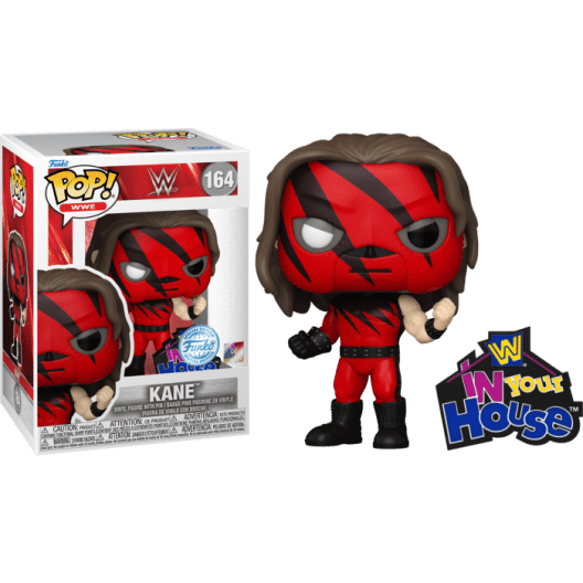 wwe-kane-pop-vinyl-figure-with-enamel-pin WWE - Kane Pop! Vinyl Figure with Enamel Pin