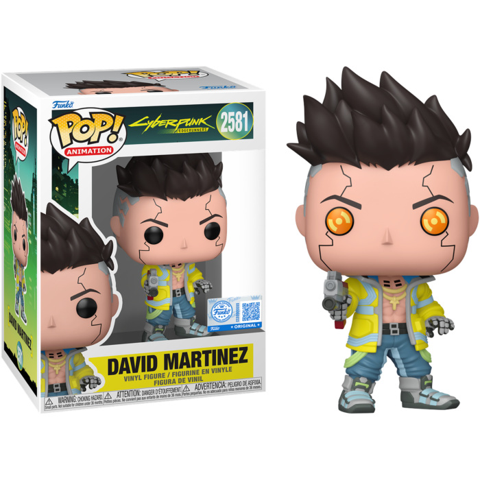 Cyberpunk: Edgerunners - David Martinez with Yukimura Gun Pop! Vinyl Figure