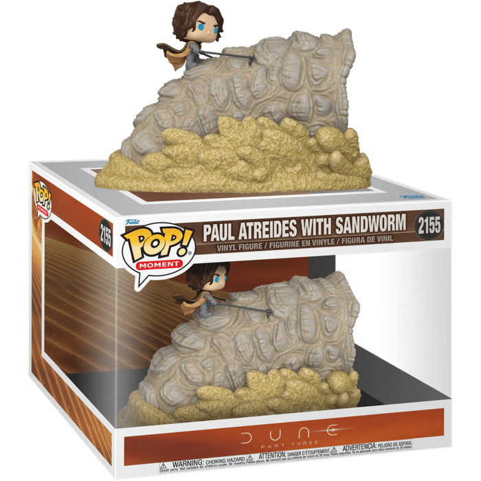 Dune: Part 3 - Paul Atreides with Sandworm Pop! Moment Vinyl Figure