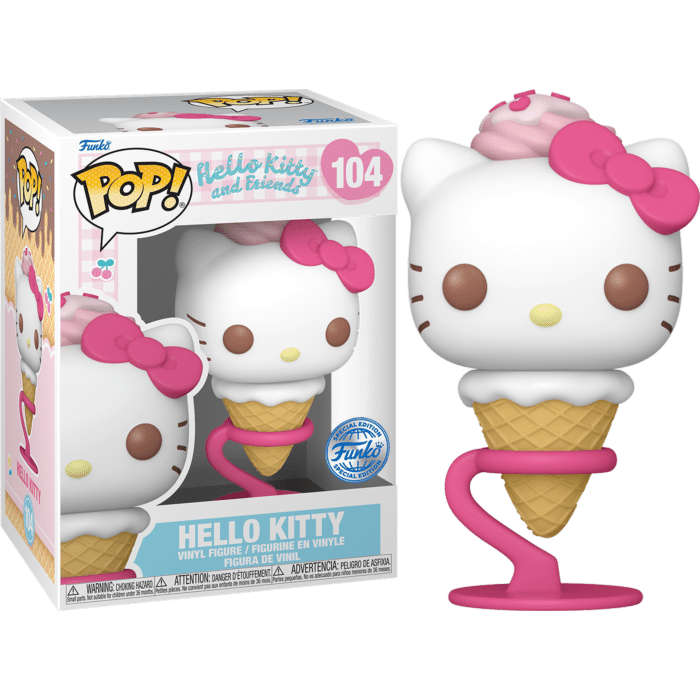 Hello Kitty & Friends - Hello Kitty as Ice Cream Cone Pop! Vinyl Figure (Popcultcha Exclusive)