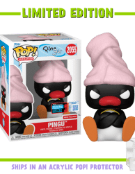 Pingu - Pingu with Towel Pop! Vinyl Figure in Acrylic Pop! Protector (2025 Fall Convention Exclusive) (Popcultcha Exclusive)
