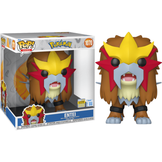 Pokemon - Entei 10" Jumbo Pop! Vinyl Figure (2025 Summer Convention Exclusive)
