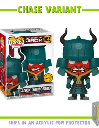 Samurai Jack - Jack Armoured Pop! Vinyl Figure in Acrylic Pop! Protector (Chase Variant)