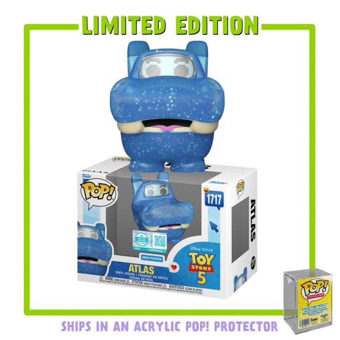 Toy Story 5 - Atlas Pop! Vinyl Figure in Acrylic Pop! Protector (Supreme Limited Edition)