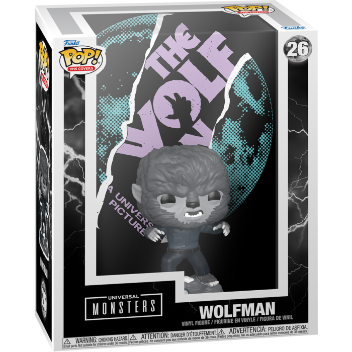 Universal Monsters - Wolfman Pop! VHS Covers Vinyl Figure