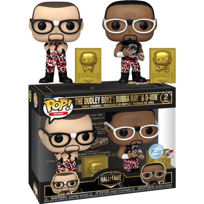 WWE: Hall of Fame - The Dudley Boyz: Bubba Ray & D-Von Pop! Vinyl Figure 2-Pack
